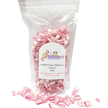 Naschig zuckerfreie Retro Pfefferminzbonbons 400g
